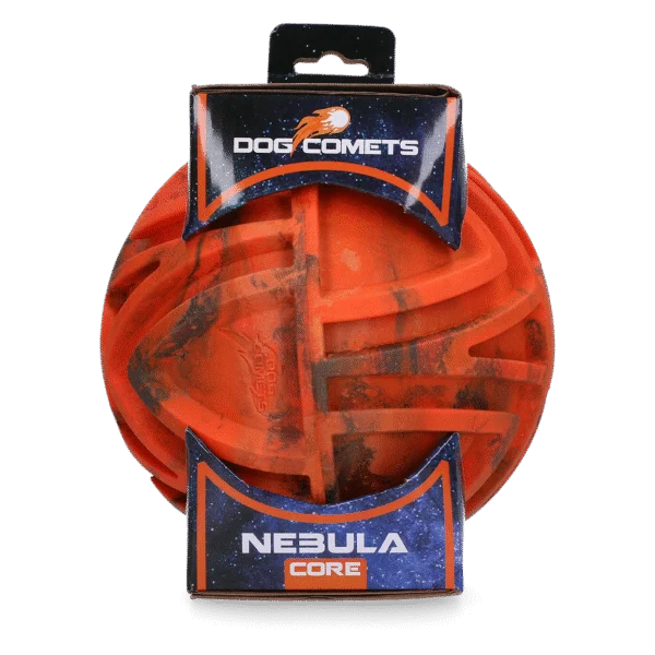 Minge de aport cu relief și săritură imprevizibilă, portocalie, Ø 18 cm – Dog Comets Nebula Core