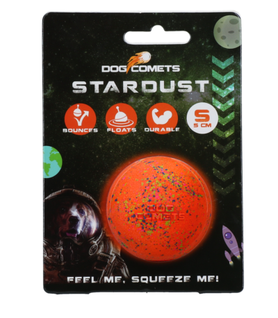Minge din cauciuc pentru câini, portocalie, S, 5 cm – Dog Comets Stardust