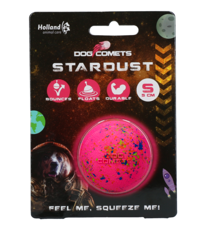 Minge din cauciuc pentru câini, roz, S, 5 cm – Dog Comets Stardust