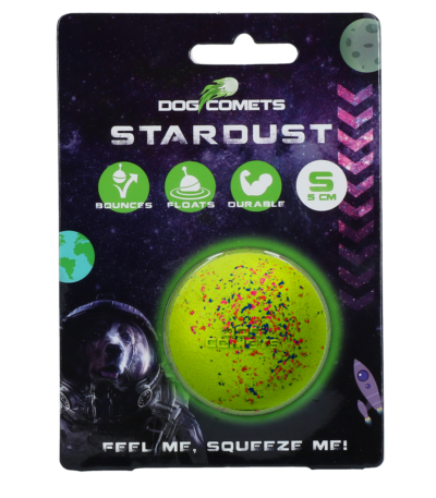 Minge pentru câini din cauciuc S, 5 cm, verde – Dog Comets Stardust