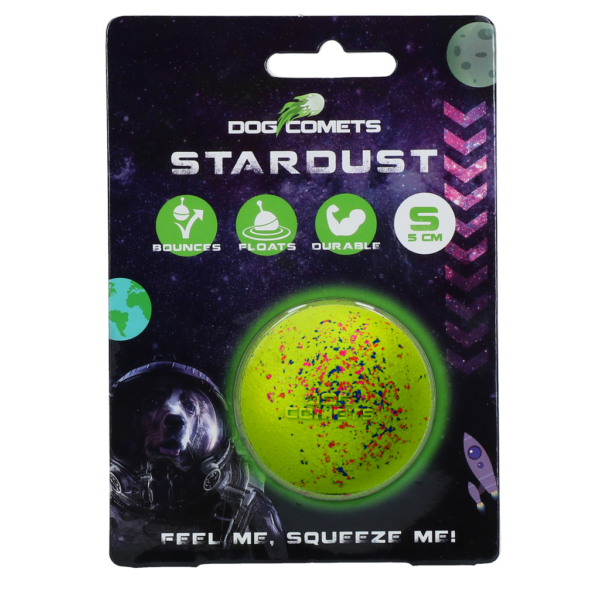 Minge pentru câini din cauciuc S, 5 cm, verde – Dog Comets Stardust