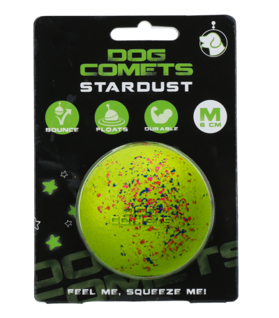 Minge pentru câini din cauciuc M, 6 cm, verde – Dog Comets Stardust