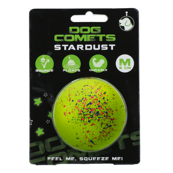Minge pentru câini din cauciuc M, 6 cm, verde – Dog Comets Stardust