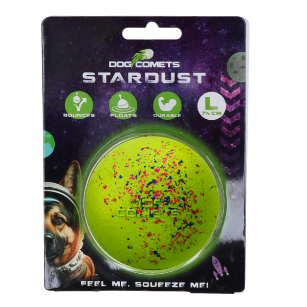 Minge pentru câini din cauciuc, L, 7,5 cm, verde – Dog Comets Stardust