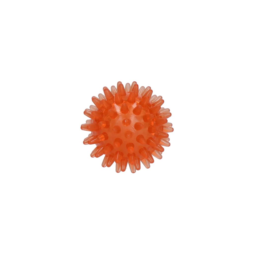 Minge pentru câini cu țepi și chițăitor, S 5 cm, portocalie – Dog Comets Exoplanet - imagine 2