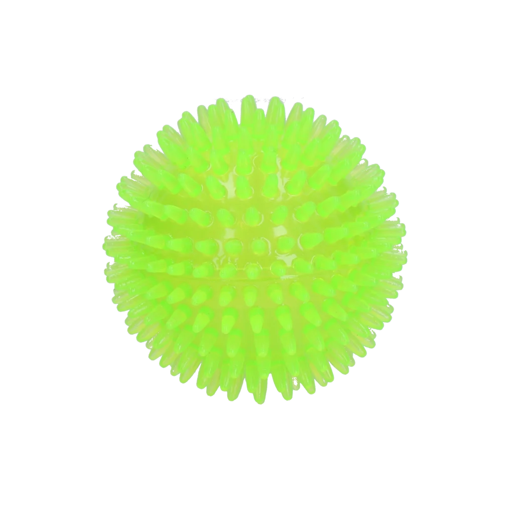 Minge pentru câini cu țepi și chițăitoare, M 8 cm, Verde – Dog Comets Exoplanet - imagine 2