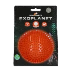 Minge arici pentru câini cu chițăitor, portocalie L, 10,5 cm – Dog Comets Exoplanet