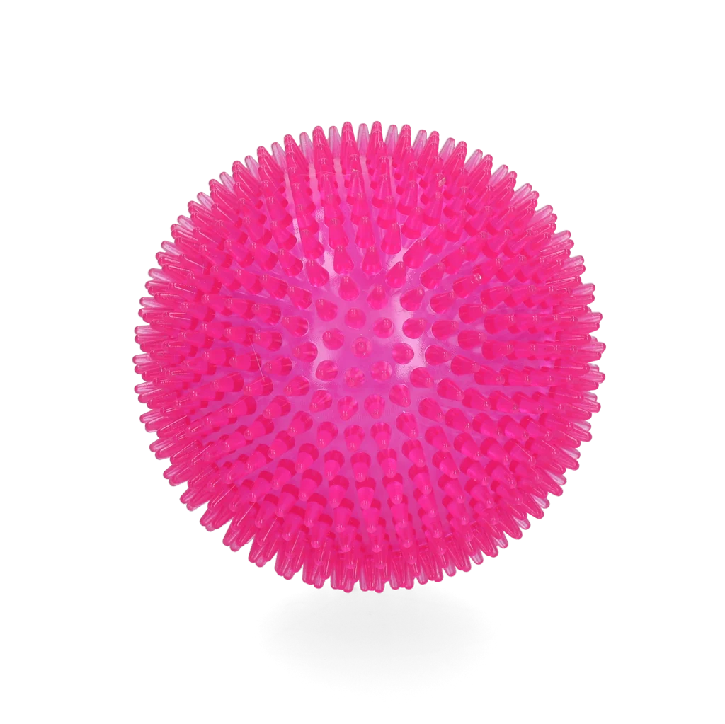 Minge pentru câini cu țepi și chițăitoare, L 10,5 cm, Roz – Dog Comets Exoplanet - imagine 2
