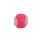 Minge pentru câini cu parte luminoasă și piuitor S, 5 cm, roz – Dog Comets Glow In The Dark Moon Bal - imagine 3
