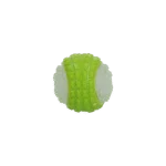 Minge pentru câini cu parte luminoasă și dispozitiv care piuie S, 5 cm, verde – Dog Comets Glow In The Dark Moon Bal - imagine 3