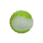 Minge luminoasă pentru câini cu chițăitoare, M 7,5 cm, verde – Dog Comets Glow In The Dark Moon Bal - imagine 2