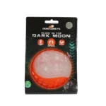 Minge luminoasă pentru câini cu chițăitoare, L 10 cm, portocalie – Dog Comets Glow In The Dark Moon Bal