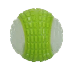 Minge luminoasă pentru câini cu piuitor, L 10 cm, verde – Dog Comets Glow In The Dark Moon Bal - imagine 3