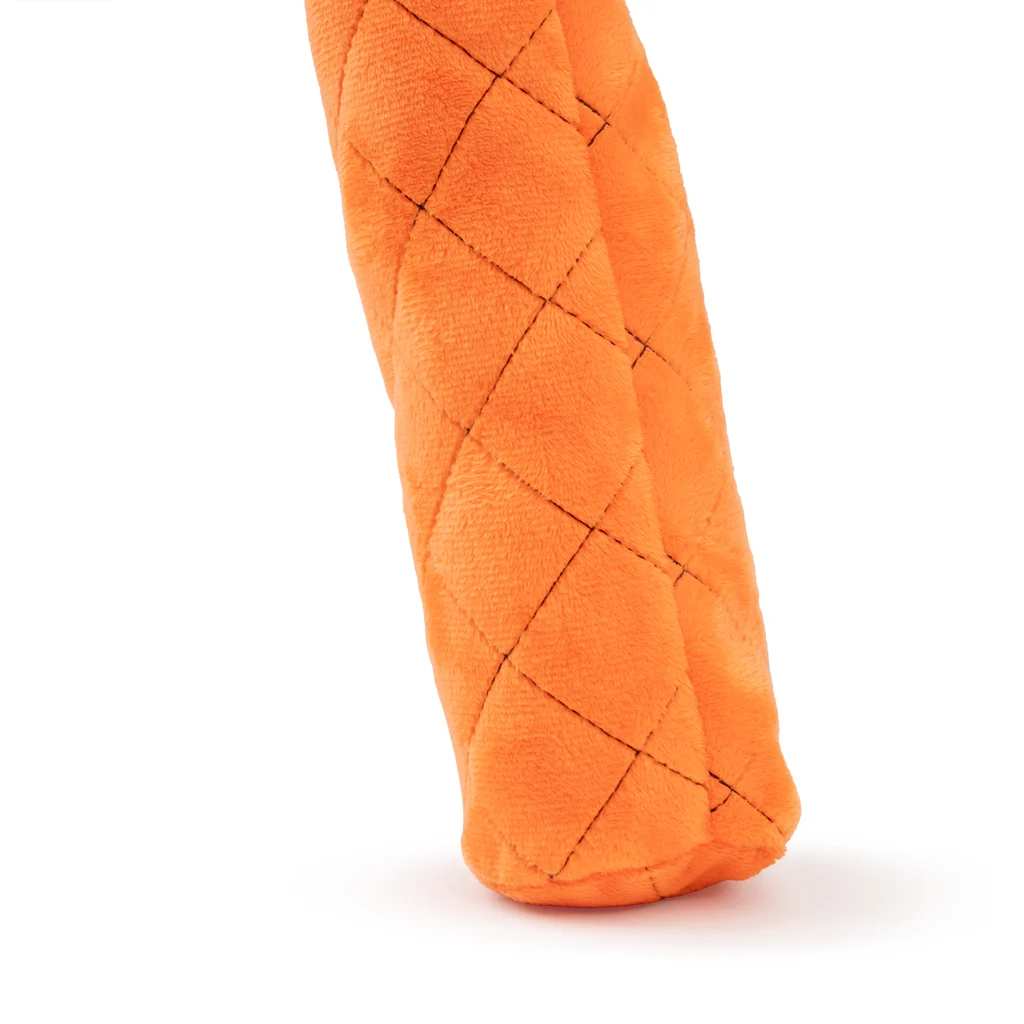 Jucărie mare de pluș pentru câini, cu 3 squeakere, portocalie, 150 cm – Dog Comets Invaders XXL - imagine 5