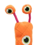 Jucărie mare de pluș pentru câini, cu 3 squeakere, portocalie, 150 cm – Dog Comets Invaders XXL - imagine 6
