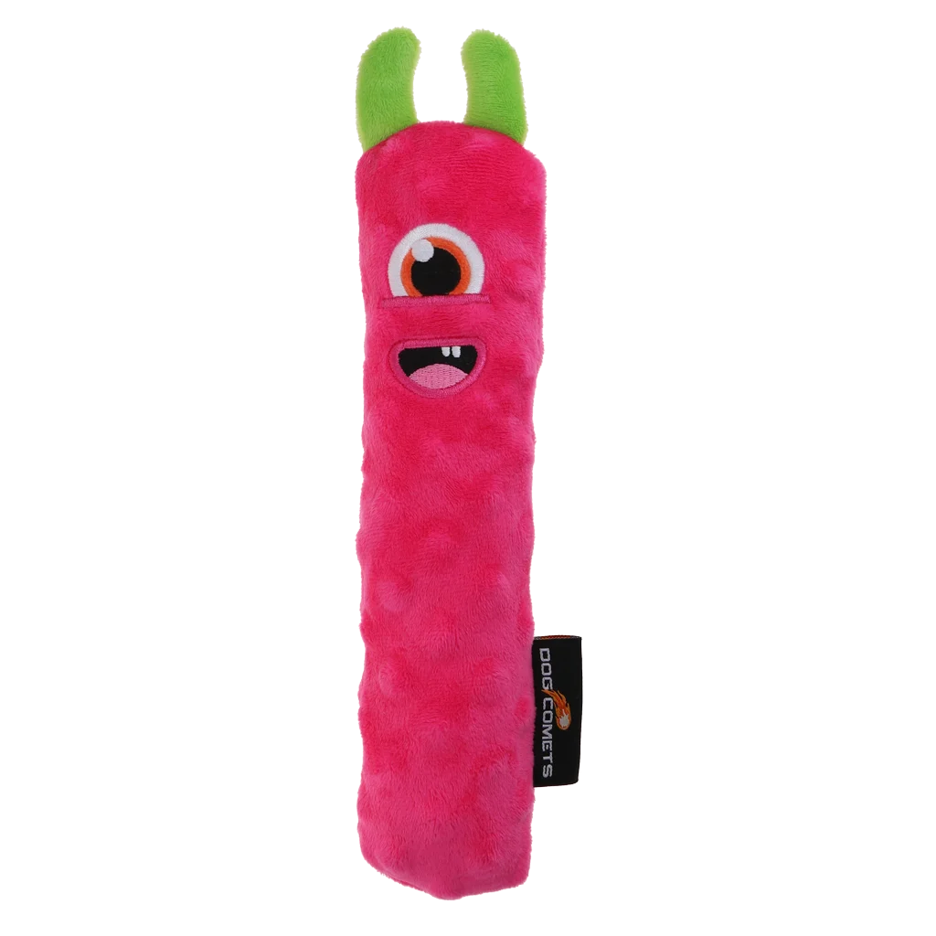 Jucărie de aport pentru câini din pluș, cu fluier, roz M, 22,5 cm – Dog Comets Invaders - imagine 2
