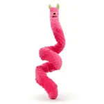 Jucărie mare pentru câini, din pluș, cu 3 chițăitoare, roz, 150 cm – Dog Comets Invaders XXL - imagine 4
