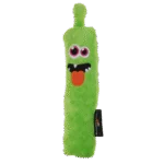 Jucărie de aport pentru câini, din pluș, cu chițăitoare, verde M, 22,5 cm – Dog Comets Invaders - imagine 2