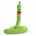 Jucărie mare de pluș pentru câini, cu 3 piuitoare, verde, 150 cm – Dog Comets Invaders XXL - imagine 2