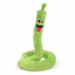 Jucărie mare de pluș pentru câini, cu 3 piuitoare, verde, 150 cm – Dog Comets Invaders XXL - imagine 4