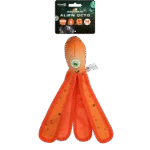 Jucărie pentru câini cu piuitoare și tentacule foșnitoare, M 28 cm, portocalie – Dog Comets Alien Octo