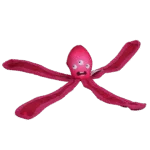 Jucărie pentru câini cu dispozitiv care piuie și tentacule foșnitoare, 28 cm, roz – Dog Comets Alien Octo - imagine 2