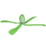 Jucărie pentru câini cu chițăitoare și tentacule foșnitoare, M 28 cm, verde – Dog Comets Alien Octo - imagine 2