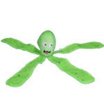 Jucărie pentru câini cu chițăitoare și tentacule foșnitoare, L 37 cm, verde – Dog Comets Alien Octo - imagine 2