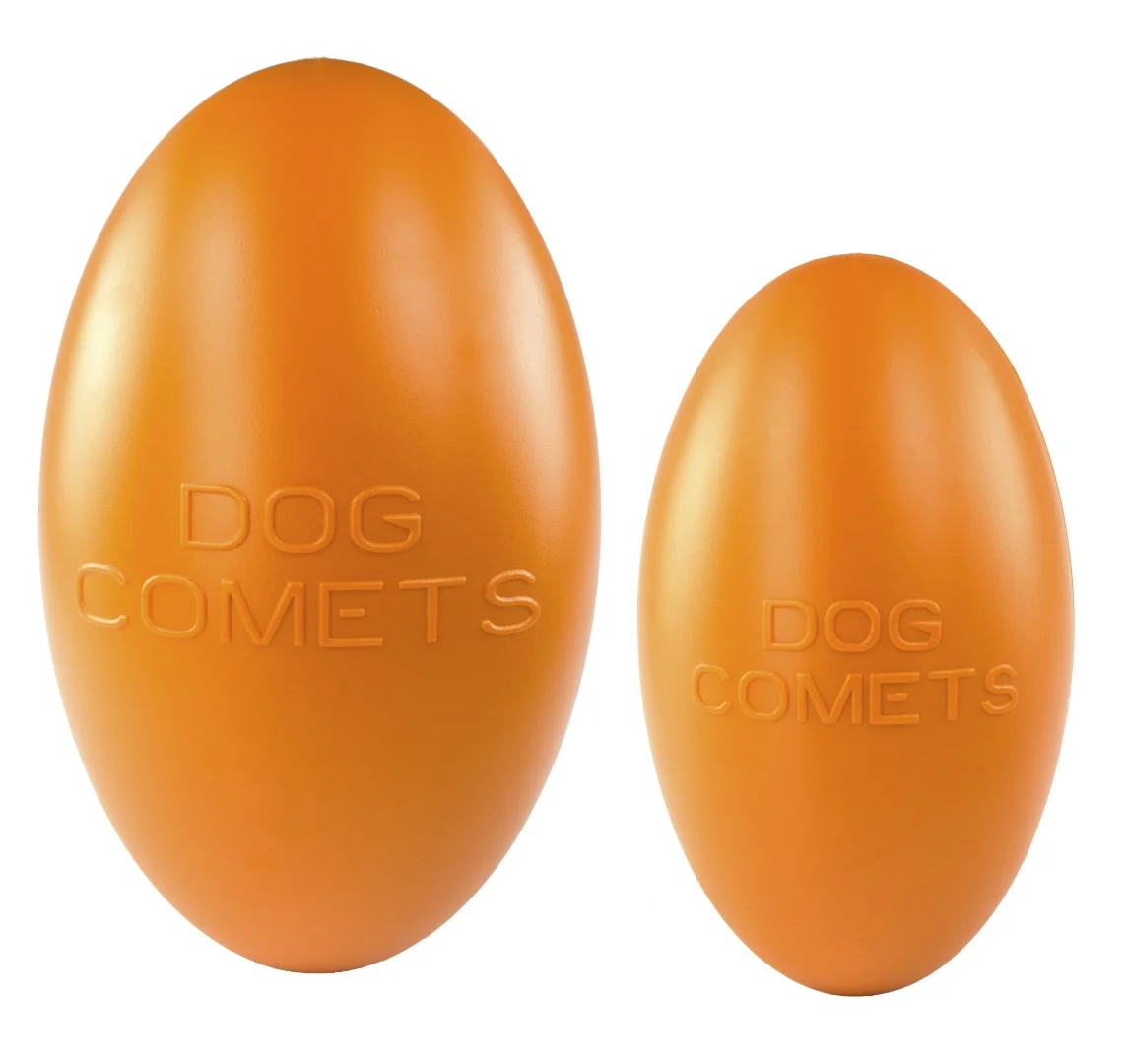 Jucărie de aport pentru câini, plutitoare, 20 cm, portocalie – Dog Comets Pan-Stars - imagine 4