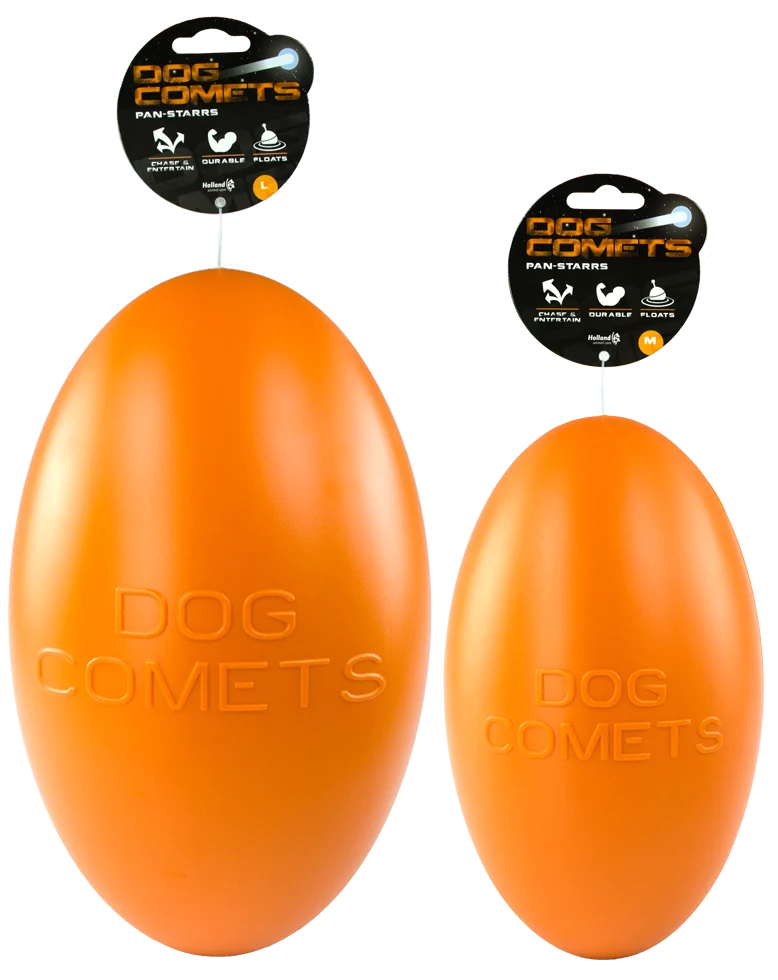 Jucărie de aport pentru câini, plutitoare, 20 cm, portocalie – Dog Comets Pan-Stars - imagine 2