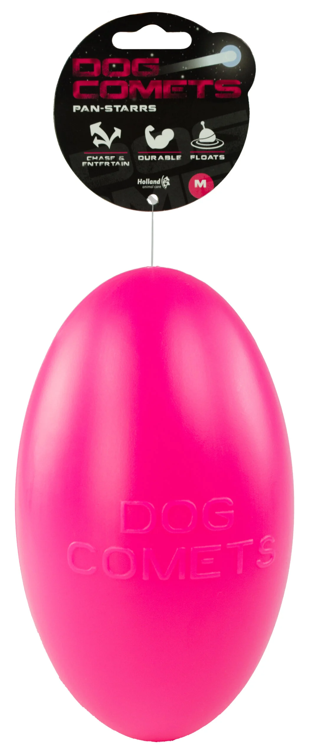Jucărie de aport pentru câini, plutitoare, 20 cm, roz – Dog Comets Pan-Stars - imagine 1