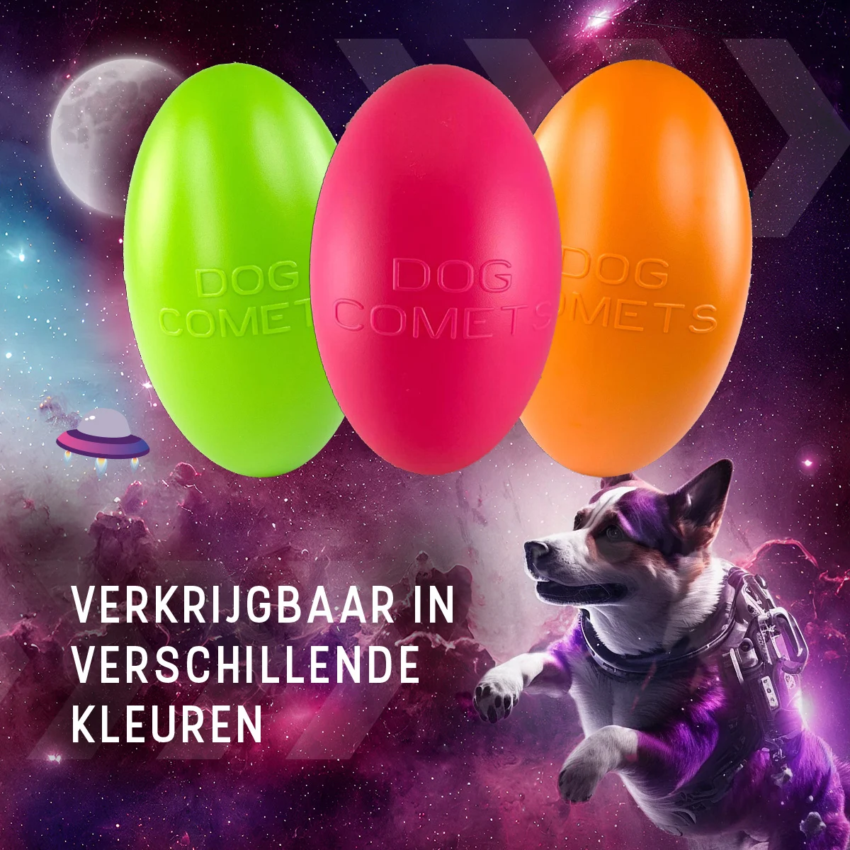 Jucărie de aport pentru câini, plutitoare, 20 cm, roz – Dog Comets Pan-Stars - imagine 6