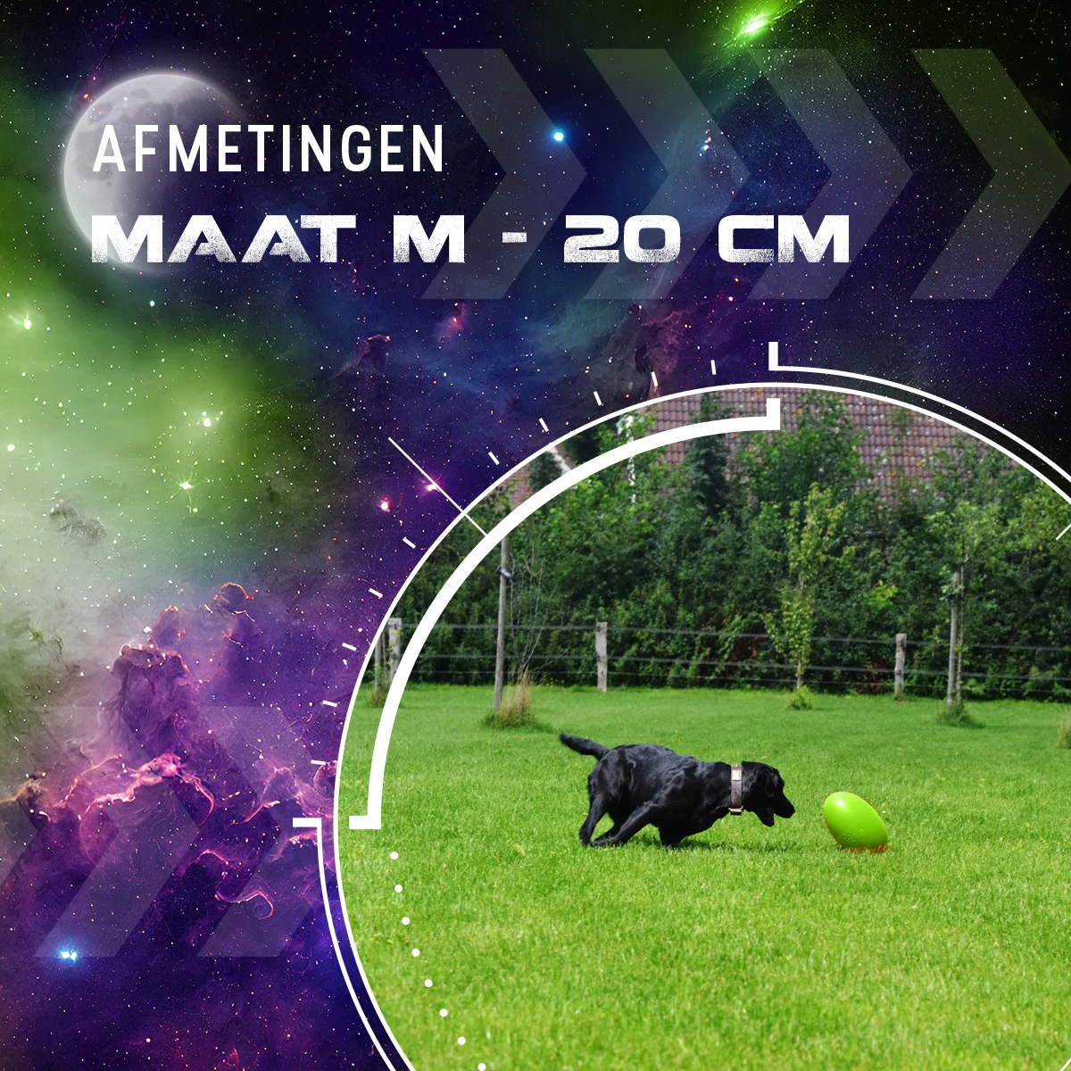 Jucărie de aport pentru câini, plutitoare, 20 cm, verde – Dog Comets Pan-Stars - imagine 3