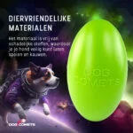Jucărie de aport pentru câini, plutitoare, 20 cm, verde – Dog Comets Pan-Stars - imagine 4