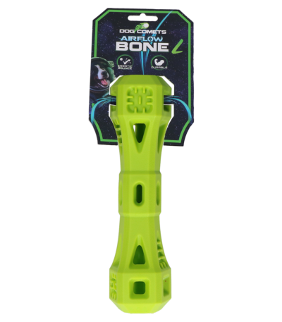 Os pentru aport cu orificii de aerisire, verde, L – Dog Comets Airflow Bone