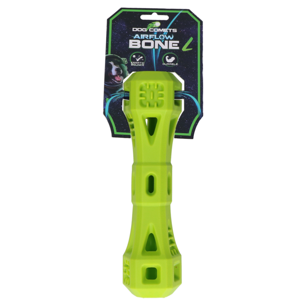 Os pentru aport cu orificii de aerisire, verde, L – Dog Comets Airflow Bone