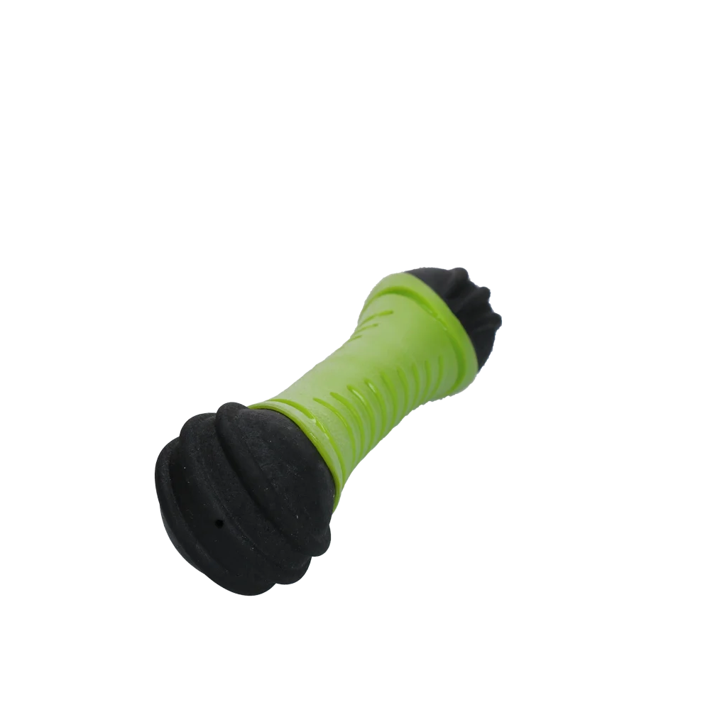Băț de aport pentru câini cu dispozitiv cu piuit, 24 cm, verde – Dog Comets Asteroid - imagine 2