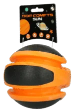 Minge care sare pentru câini, portocalie, 14 cm – Dog Comets Planets