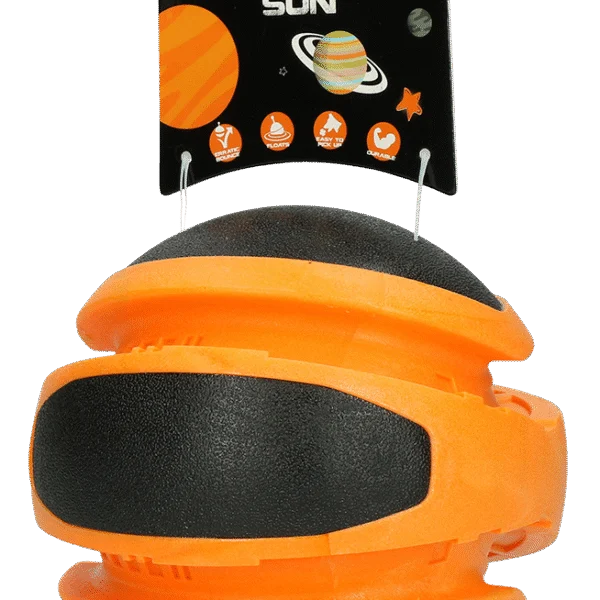 Minge care sare pentru câini, portocalie, 14 cm – Dog Comets Planets