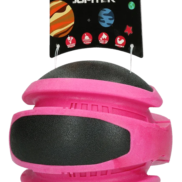 Minge care sare pentru câini, roz, 14 cm – Dog Comets Planets