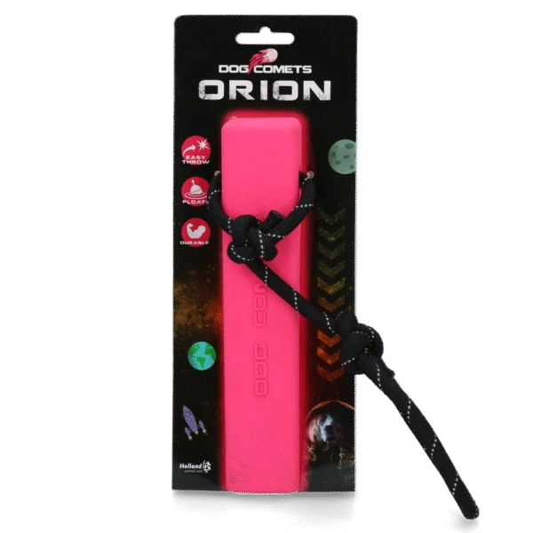 Aportor cu frânghie, plutitor, 20 x 4 x 4 cm, Roz – Dog Comets Orion
