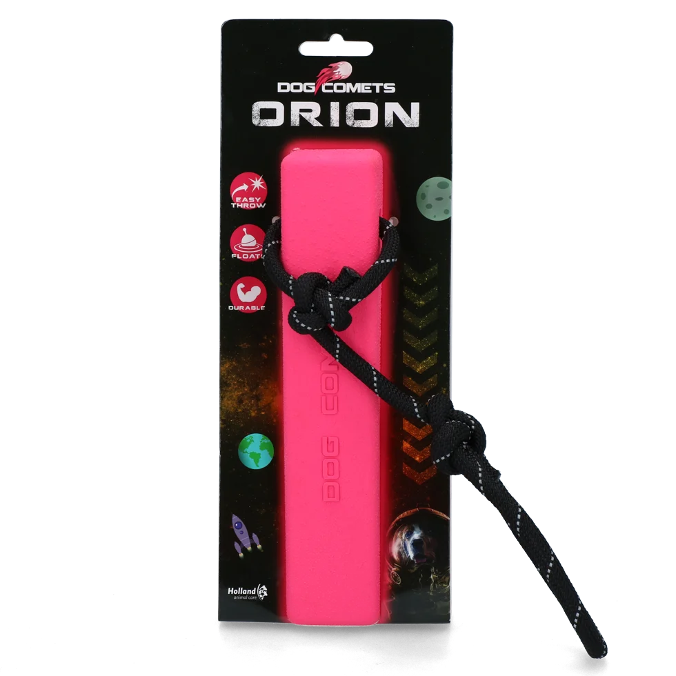 Aportor cu frânghie, plutitor, 20 x 4 x 4 cm, Roz – Dog Comets Orion - imagine 1