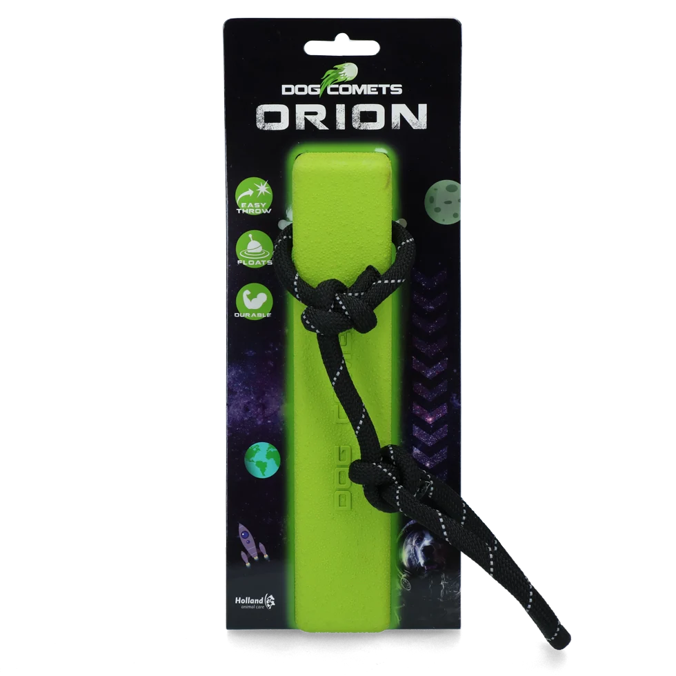 Dummy de aport cu frânghie, plutitor, 20 x 4 x 4 cm, verde – Dog Comets Orion - imagine 1