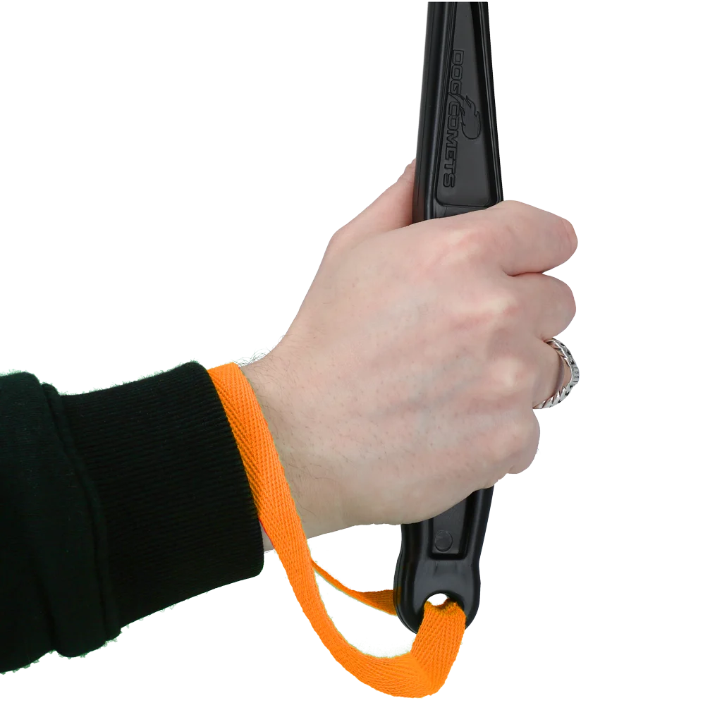 Aruncător de mingi pentru câini, cu minge de tenis M, 48 cm, portocaliu – Dog Comets Launcher - imagine 4