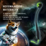 Lansator de mingi pentru câini cu minge de tenis M, 48 cm, verde – Dog Comets Launcher - imagine 6