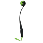 Lansator de mingi pentru câini cu minge de tenis M, 48 cm, verde – Dog Comets Launcher - imagine 2