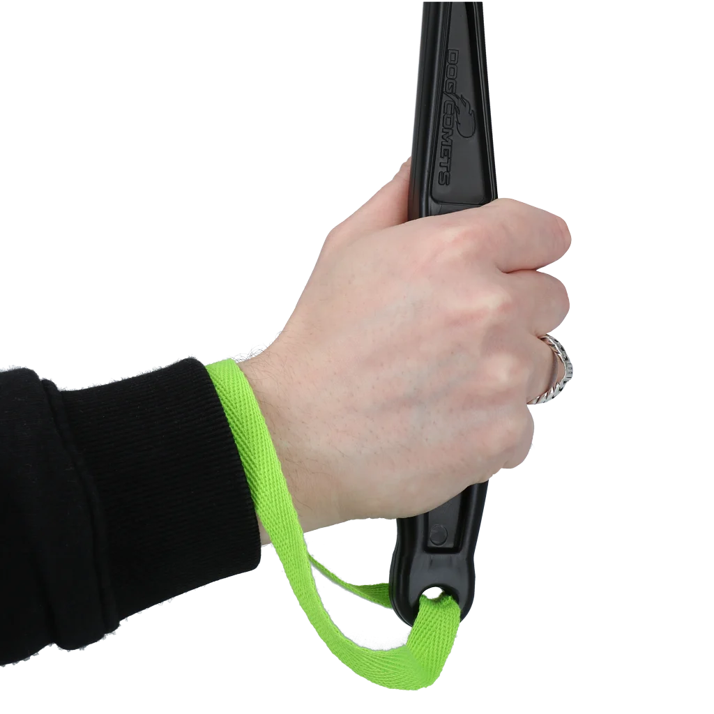 Lansator de mingi pentru câini cu minge de tenis M, 48 cm, verde – Dog Comets Launcher - imagine 4