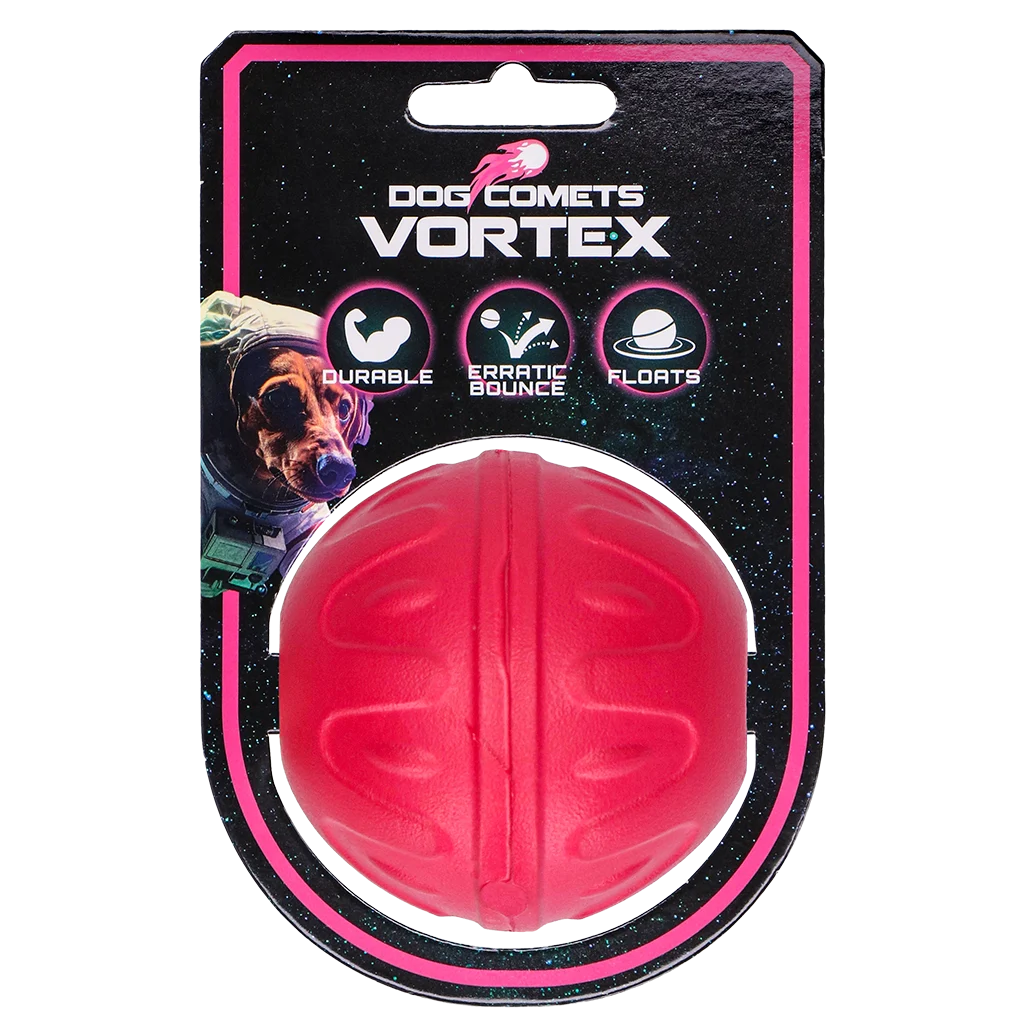 Minge pentru câini cu săritură imprevizibilă, plutitoare, roz – Dog Comets Vortex - imagine 1