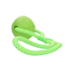 Minge pentru câini cu coardă reflectorizantă, plutitoare, verde – Dog Comets Vortex Loop - imagine 2
