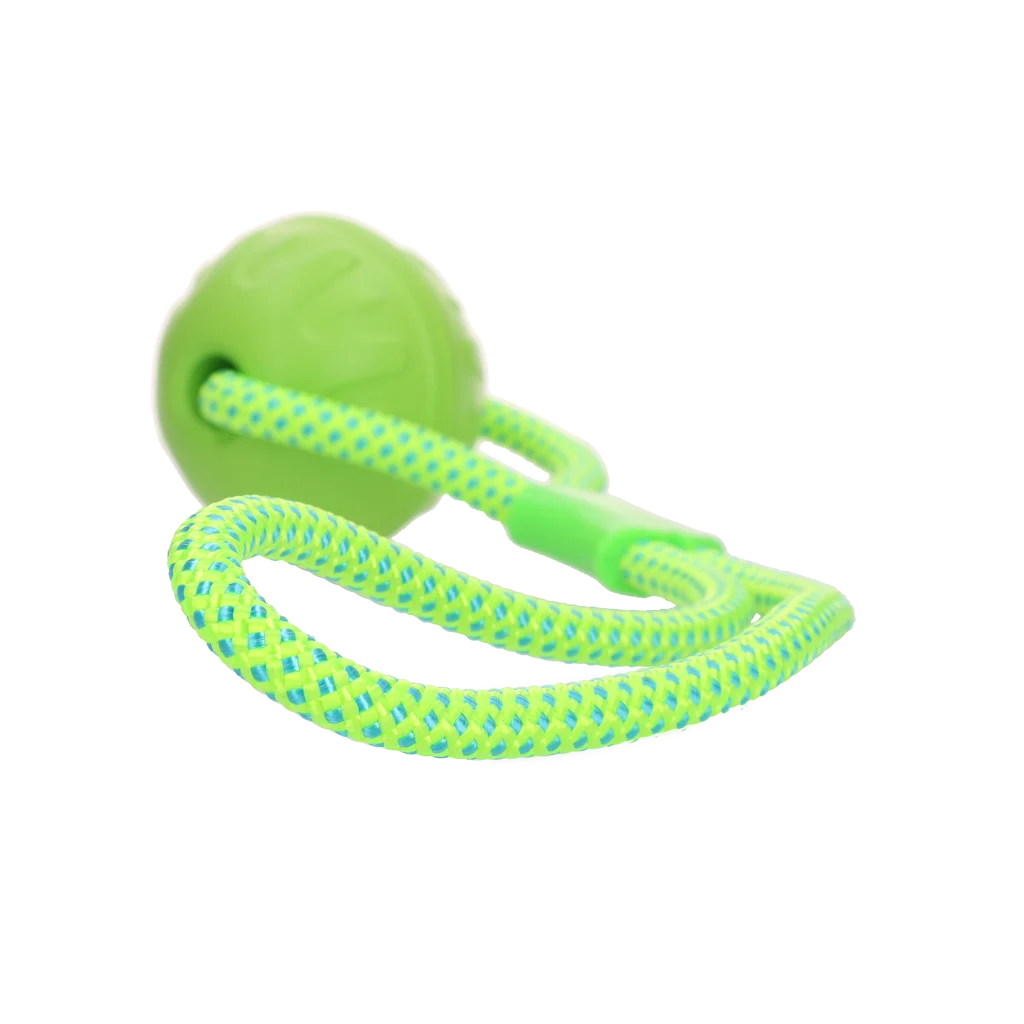 Minge pentru câini cu coardă reflectorizantă, plutitoare, verde – Dog Comets Vortex Loop - imagine 2
